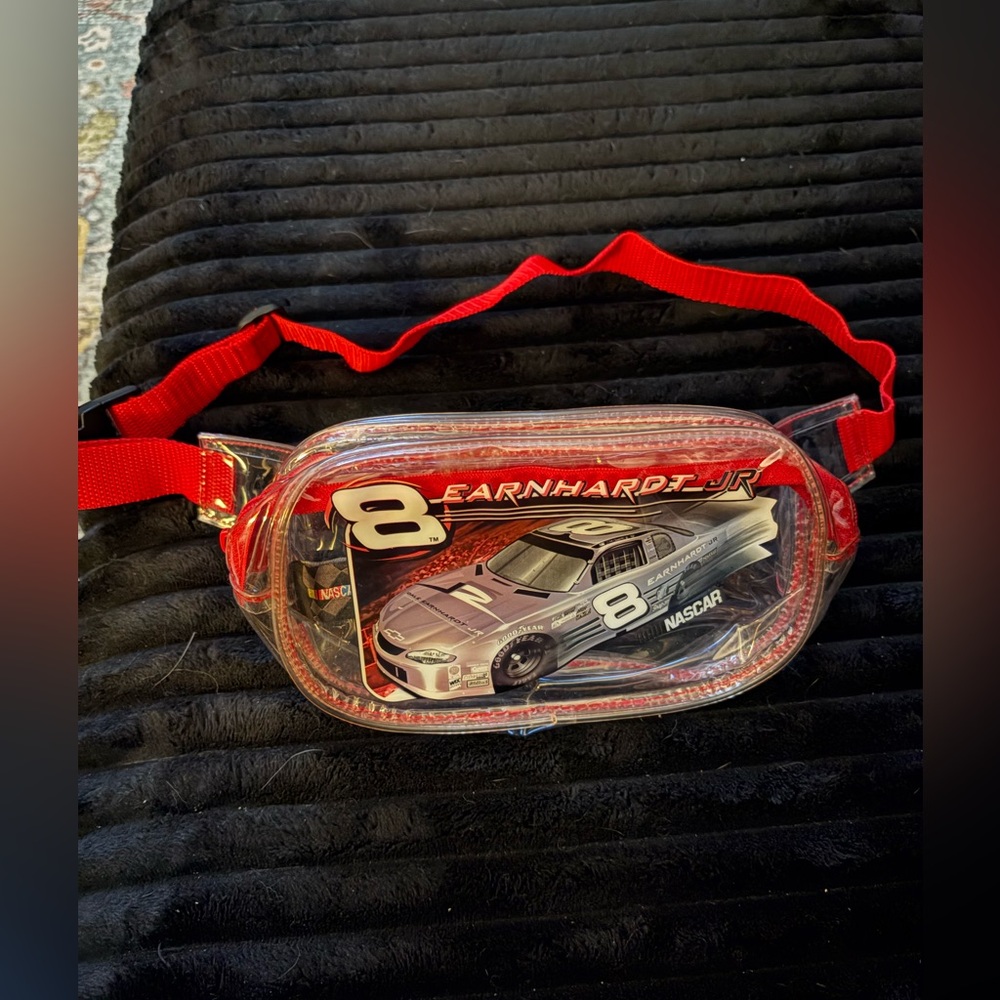 Vintage NASCAR Dale Earnhardt clear Fanny pack